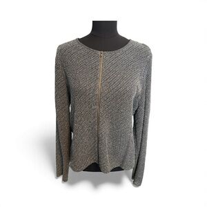 Eileen Fisher Charcoal Knit Sweater Size Large